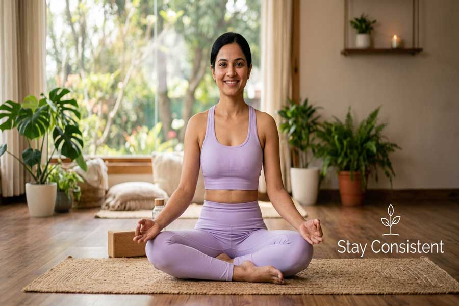 stress relief meditation pose