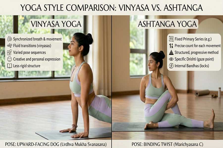 ashtanga vs vinyasa yoga